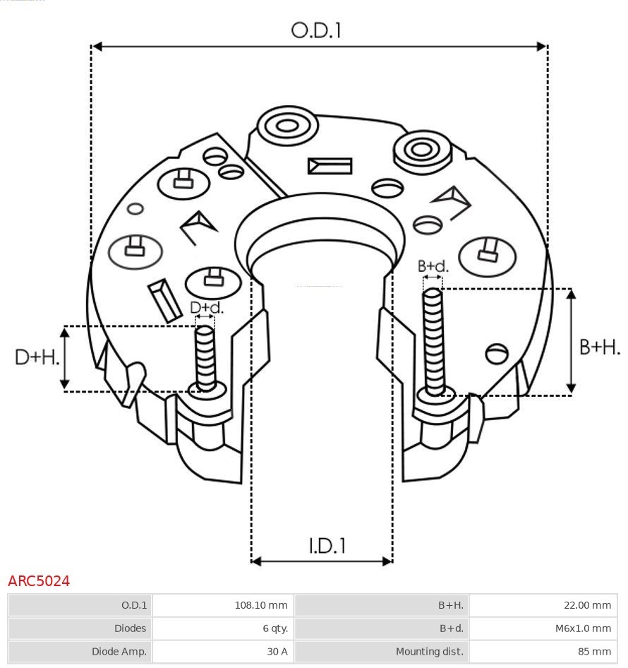 Gleichrichter, Generator AS-PL ARC5024 3