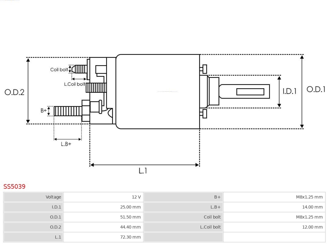Magnetschalter, Starter AS-PL SS5039 4