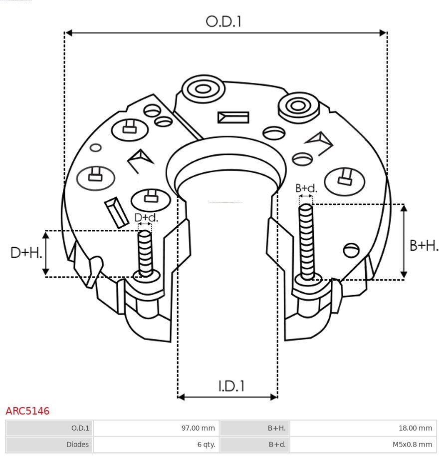 Gleichrichter, Generator AS-PL ARC5146 3