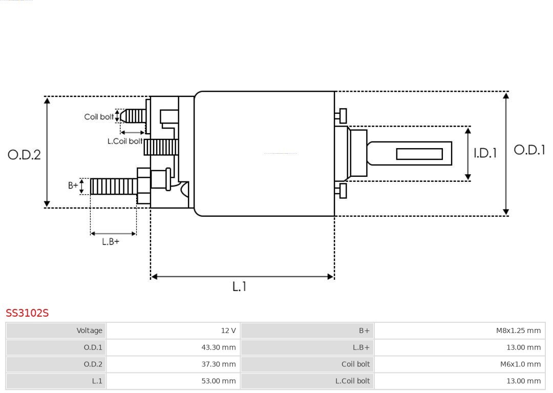 Magnetschalter, Starter AS-PL SS3102S 4