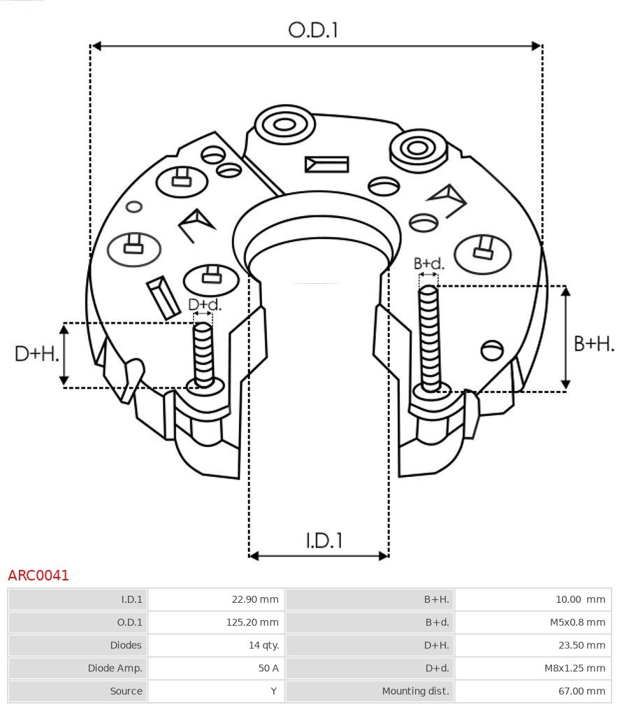 Gleichrichter, Generator AS-PL ARC0041 3