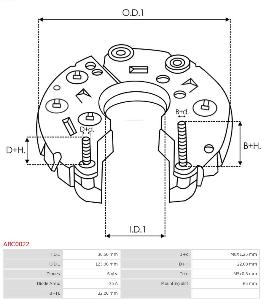 Gleichrichter, Generator AS-PL ARC0022 3