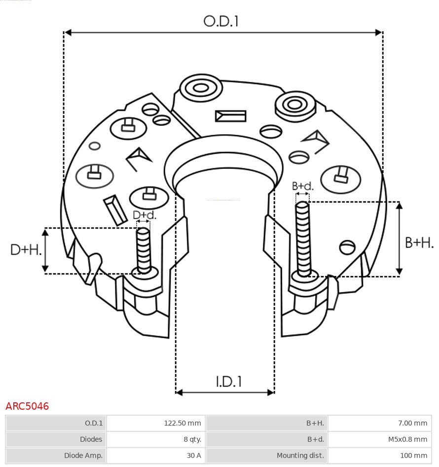 Gleichrichter, Generator AS-PL ARC5046 3