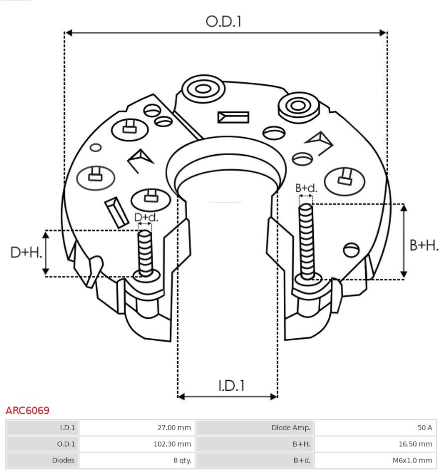 Gleichrichter, Generator AS-PL ARC6069 3