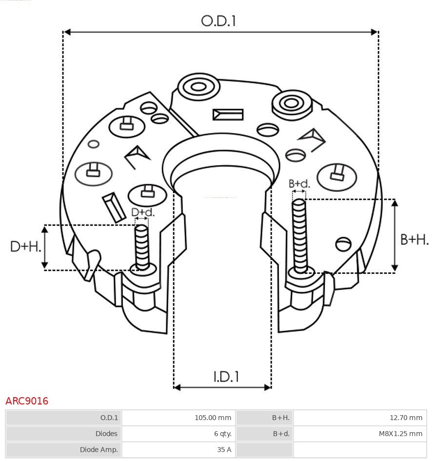 Gleichrichter, Generator AS-PL ARC9016 3