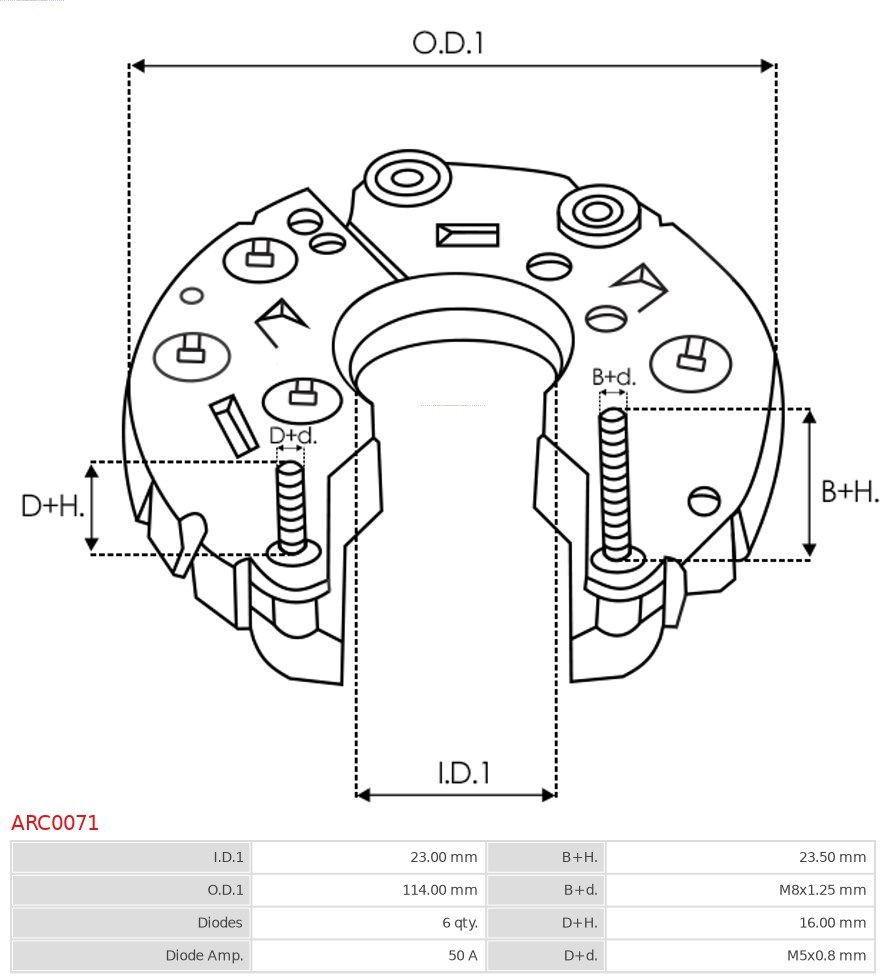 Gleichrichter, Generator AS-PL ARC0071 3