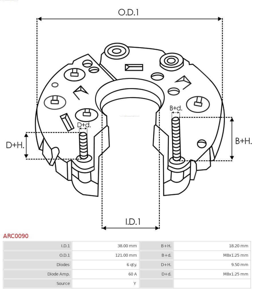 Gleichrichter, Generator AS-PL ARC0090 3