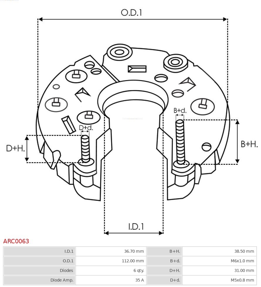 Gleichrichter, Generator AS-PL ARC0063 3