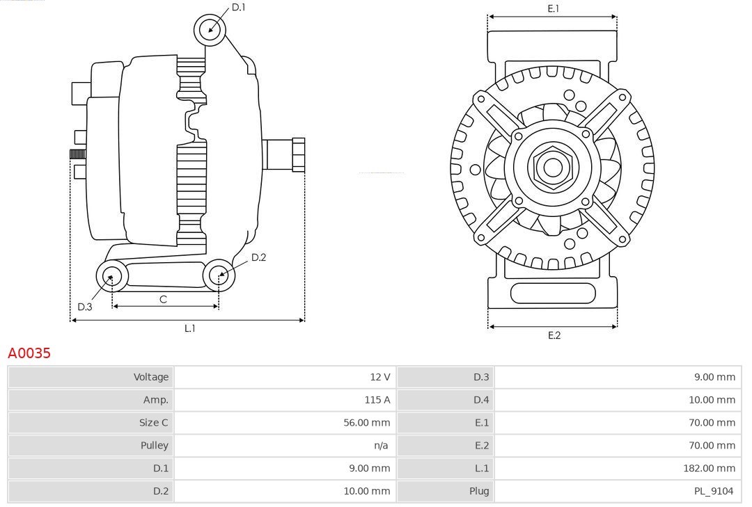 Generator AS-PL A0035 5