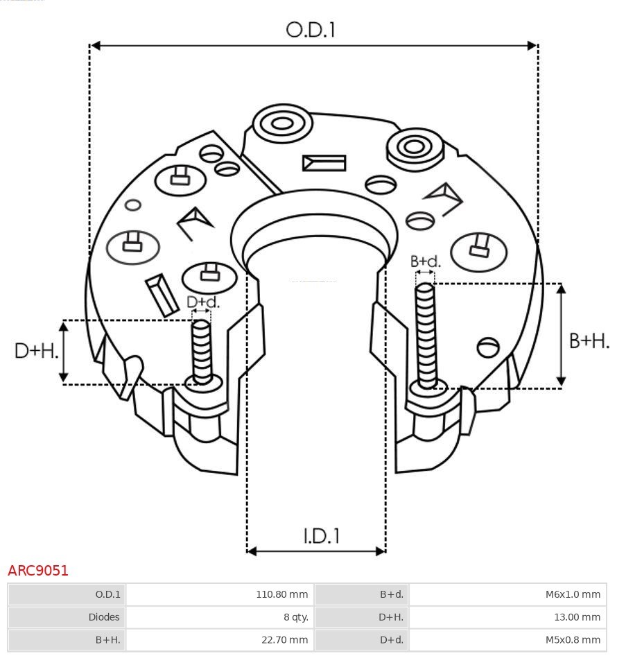 Gleichrichter, Generator AS-PL ARC9051 3