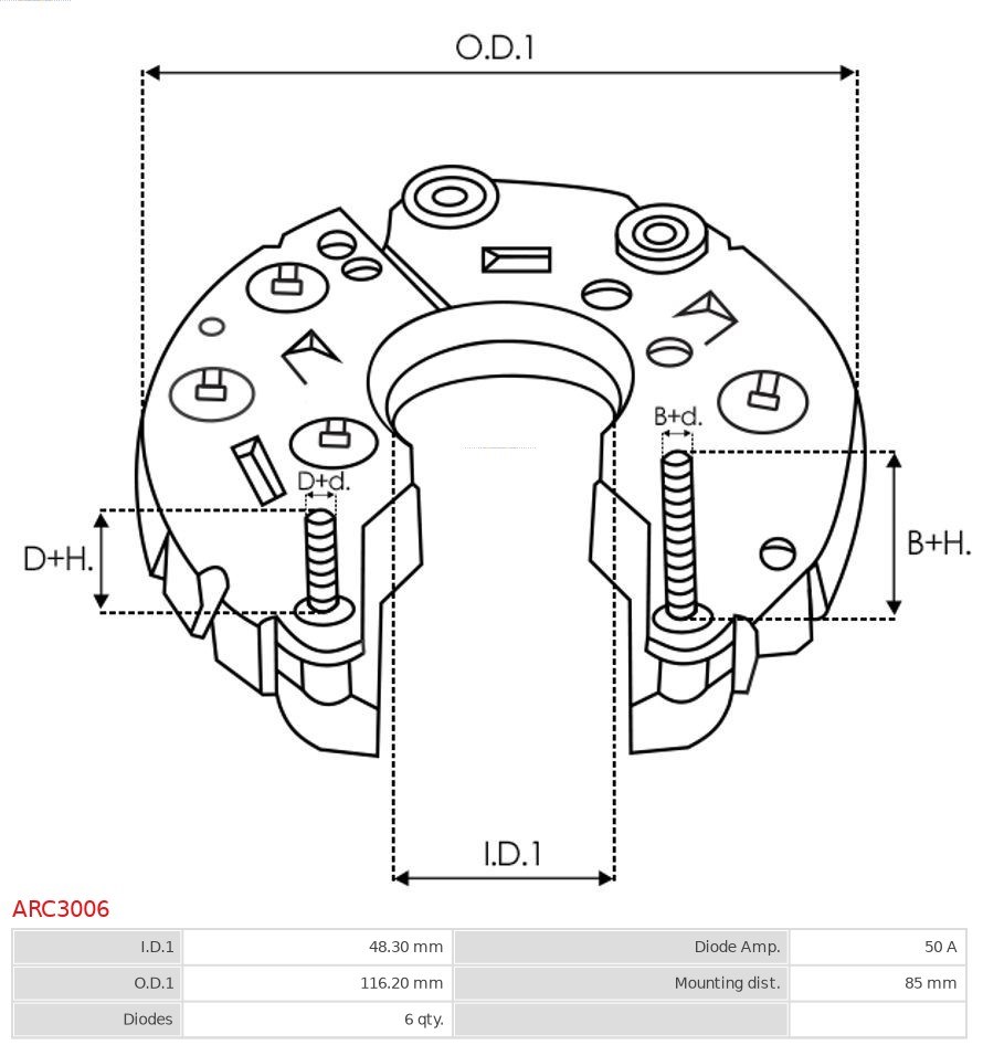 Gleichrichter, Generator AS-PL ARC3006 3