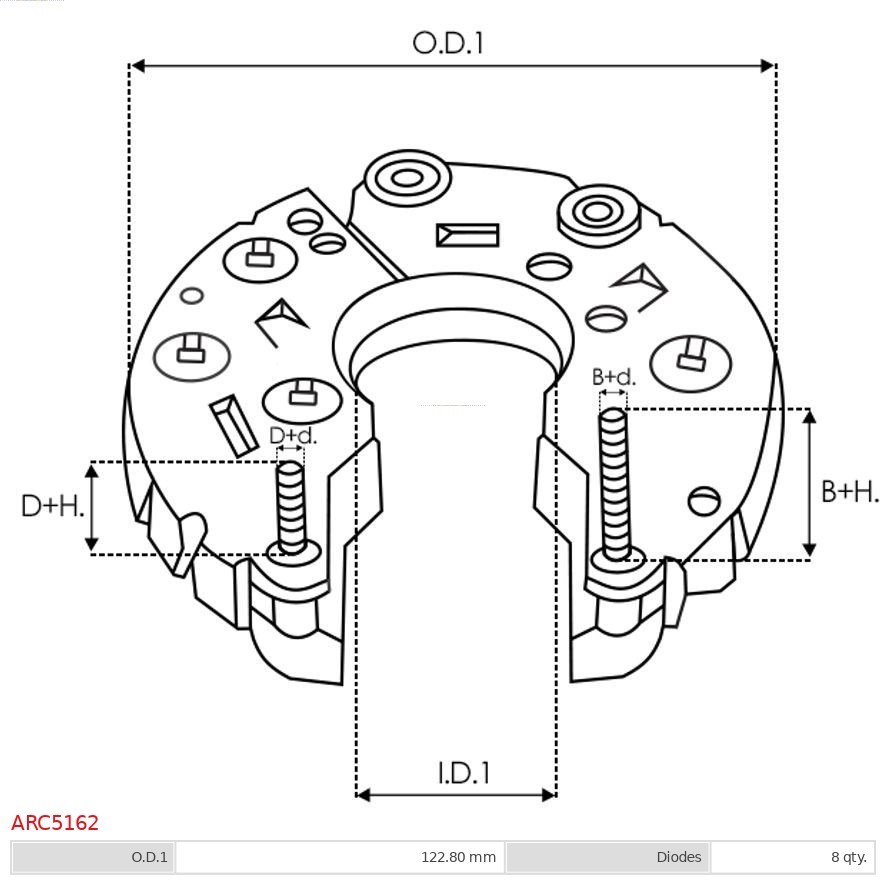 Gleichrichter, Generator AS-PL ARC5162 3