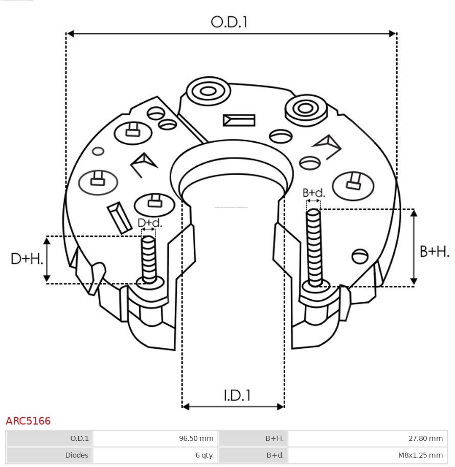 Gleichrichter, Generator AS-PL ARC5166 3