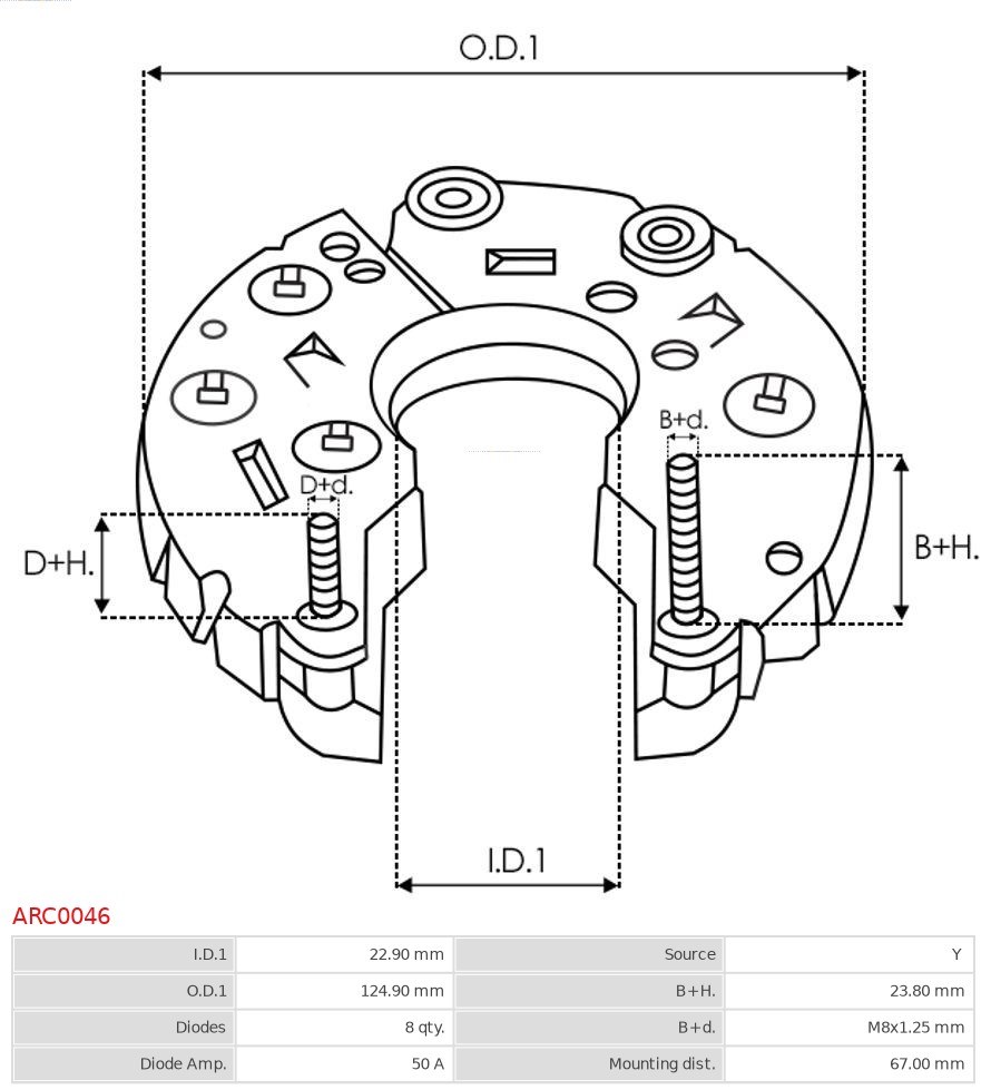 Gleichrichter, Generator AS-PL ARC0046 3
