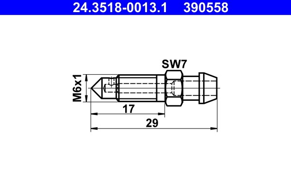 Entlüfterschraube/-ventil ATE 24.3518-0013.1