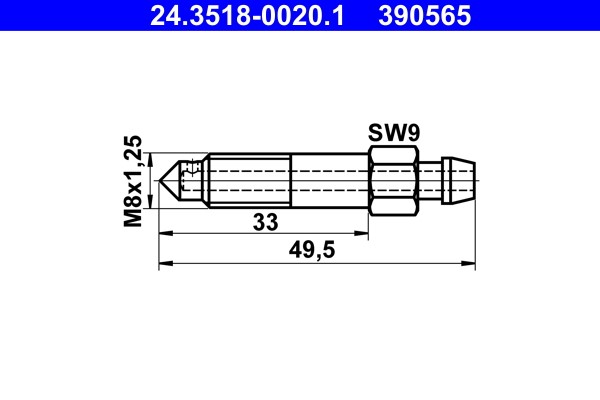 Entlüfterschraube/-ventil ATE 24.3518-0020.1