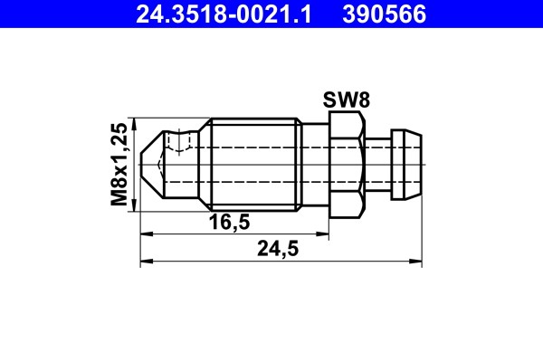 Entlüfterschraube/-ventil ATE 24.3518-0021.1