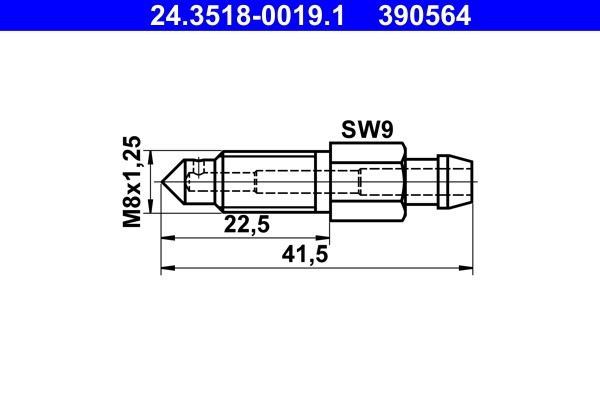 Entlüfterschraube/-ventil ATE 24.3518-0019.1