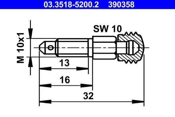 Entlüfterschraube/-ventil ATE 03.3518-5200.2