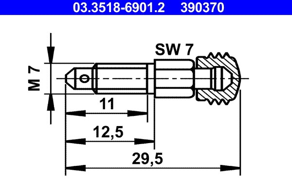 Entlüfterschraube/-ventil ATE 03.3518-6901.2
