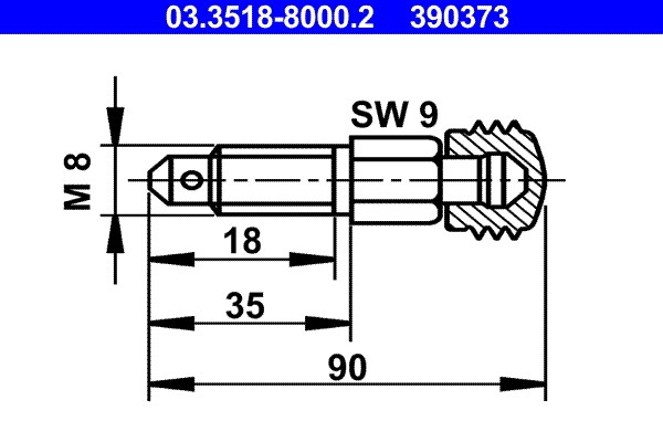 Entlüfterschraube/-ventil ATE 03.3518-8000.2