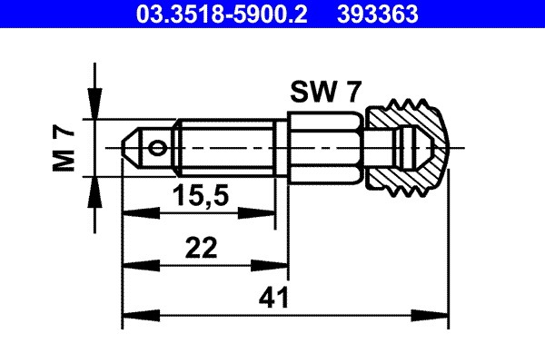 Entlüfterschraube/-ventil ATE 03.3518-5900.2