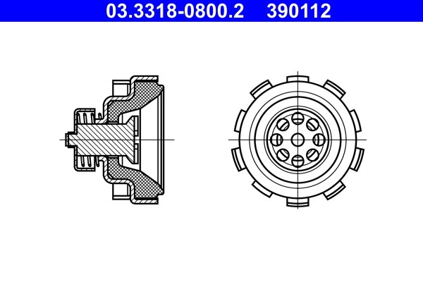 Reparatursatz, Hauptbremszylinder ATE 03.3318-0800.2