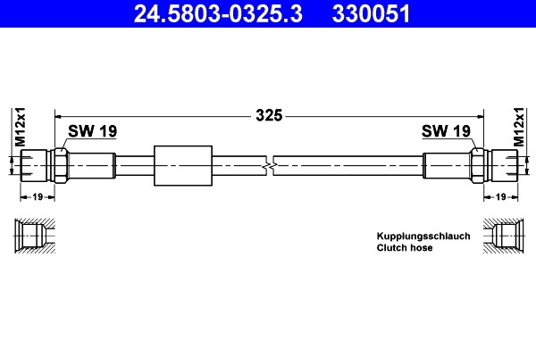 Kupplungsschlauch ATE 24.5803-0325.3