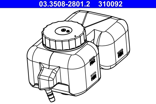 Ausgleichsbehälter, Bremsflüssigkeit ATE 03.3508-2801.2