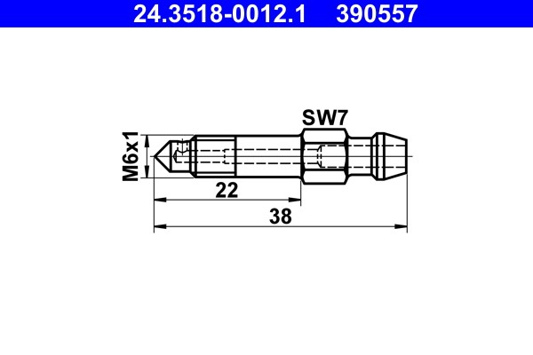 Entlüfterschraube/-ventil ATE 24.3518-0012.1