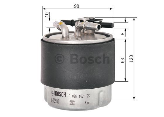 Kraftstofffilter BOSCH F026402125 5