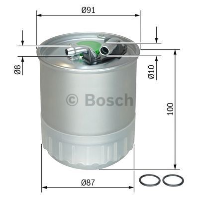 Kraftstofffilter BOSCH F026402056 5