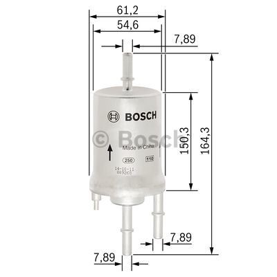 Kraftstofffilter BOSCH F026403006 5