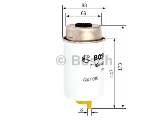 Kraftstofffilter BOSCH F026402088 5