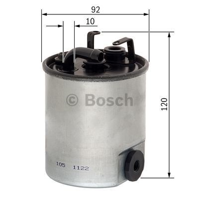 Kraftstofffilter BOSCH F026402044 5