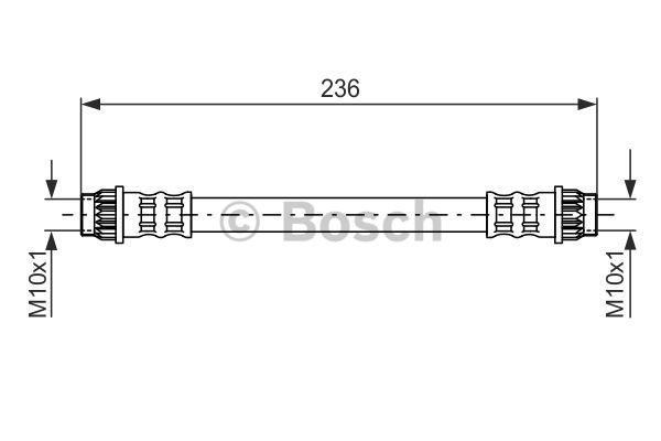 Bremsschlauch BOSCH 1987476703 5