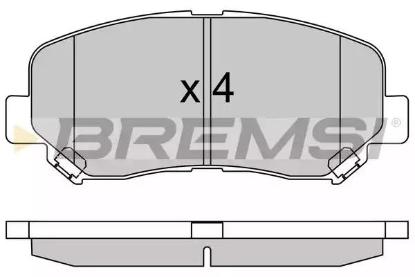 Bremsbelagsatz, Scheibenbremse BREMSI BP3535