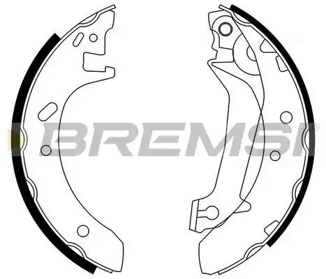 Bremsbackensatz BREMSI GF0229