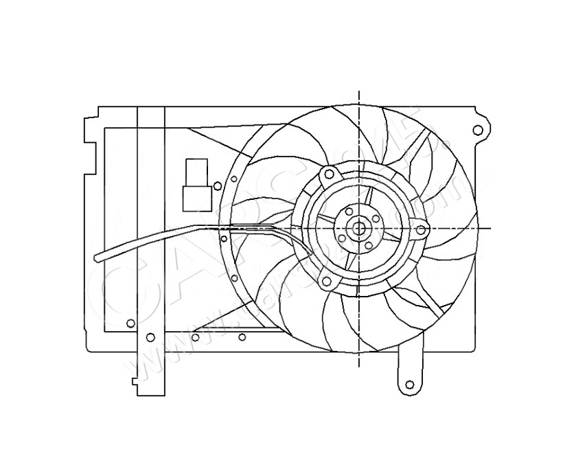 Lüfter Klimakondensator  Cars245 RDCVA5004A0
