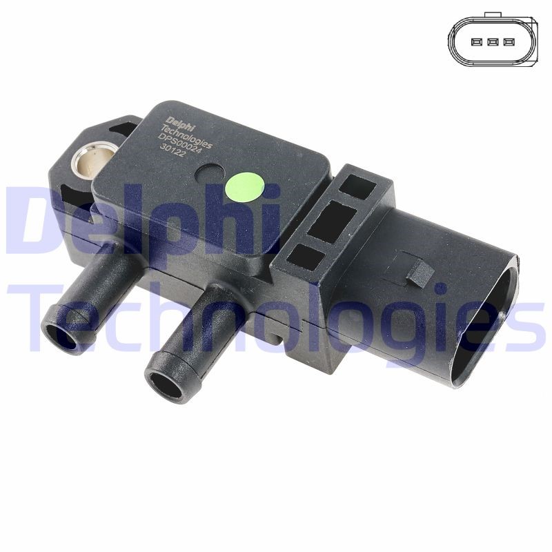 Sensor, Abgasdruck DELPHI DPS00024-12B1