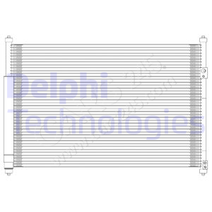 Kondensator, Klimaanlage DELPHI TSP0225623