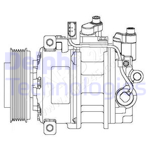 Kompressor, Klimaanlage DELPHI CS20475