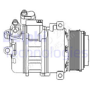 Kompressor, Klimaanlage DELPHI CS20370