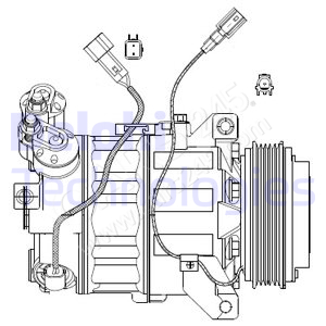 Kompressor, Klimaanlage DELPHI CS20482
