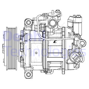 Kompressor, Klimaanlage DELPHI CS20504