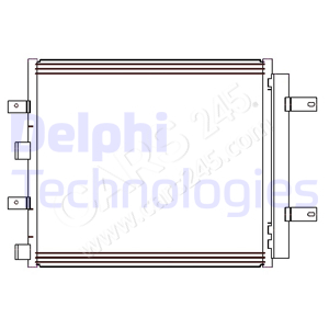 Kondensator, Klimaanlage DELPHI CF20241