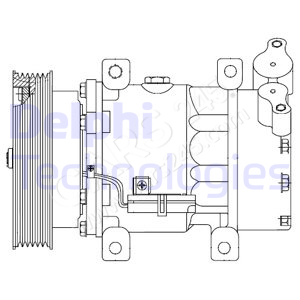 Kompressor, Klimaanlage DELPHI CS20523