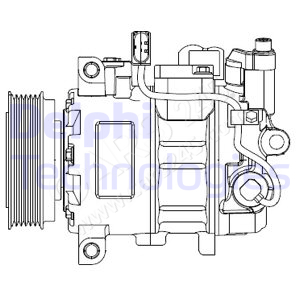Kompressor, Klimaanlage DELPHI CS20476