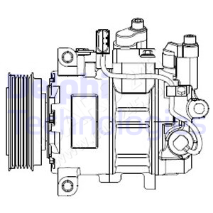 Kompressor, Klimaanlage DELPHI CS20474