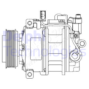 Kompressor, Klimaanlage DELPHI CS20522